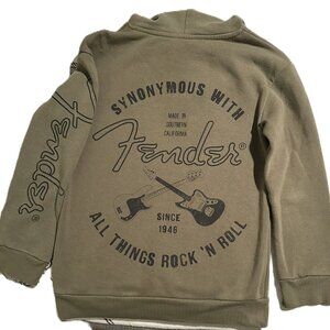 Fender Guitar Hoodie Sweatshirt Kid's Size 8 Medium